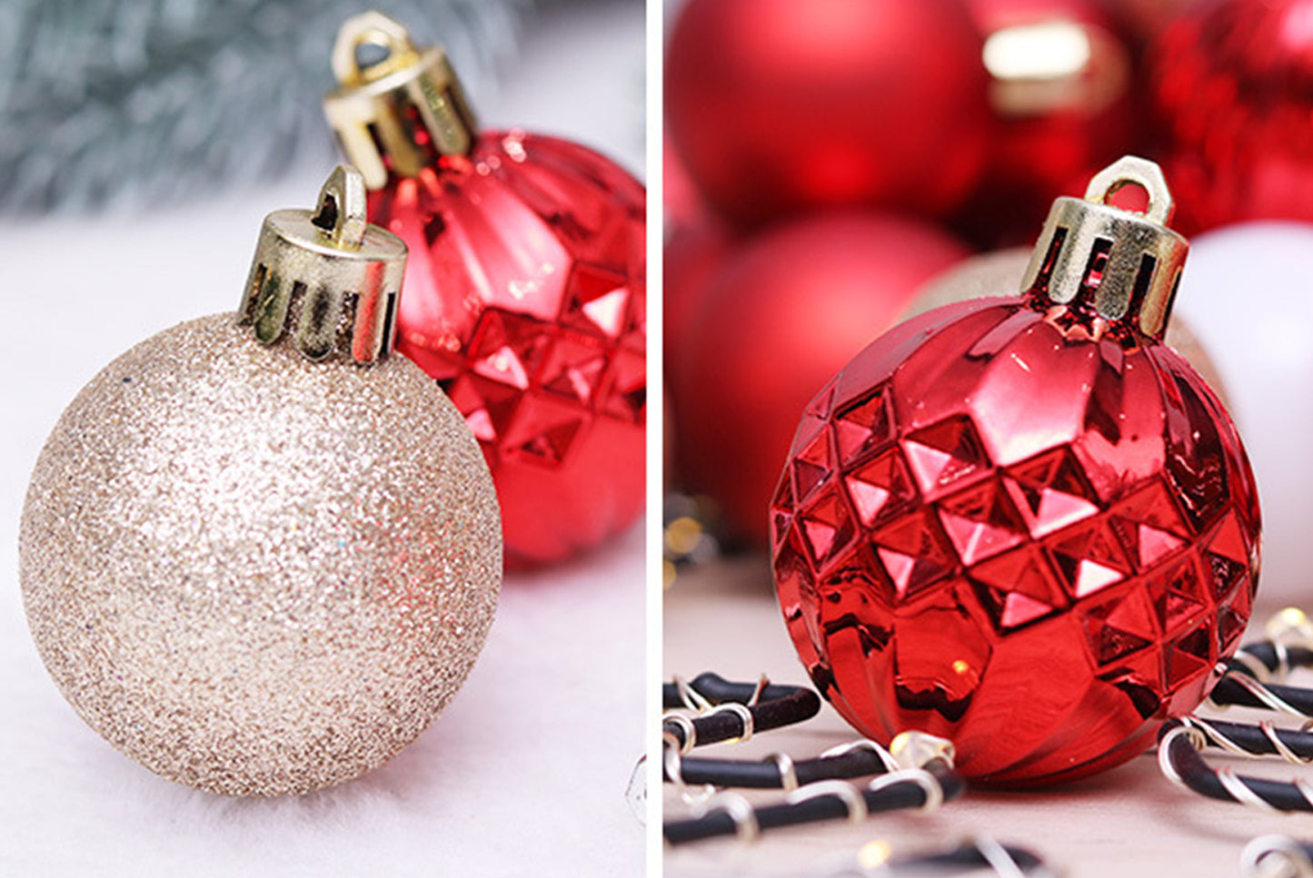 *Special Shaped Christmas Ball Pendant Set