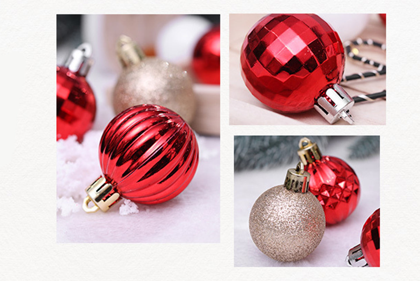 *Special Shaped Christmas Ball Pendant Set