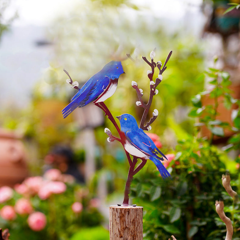 Wrought Iron Bird Silhouette Ornaments