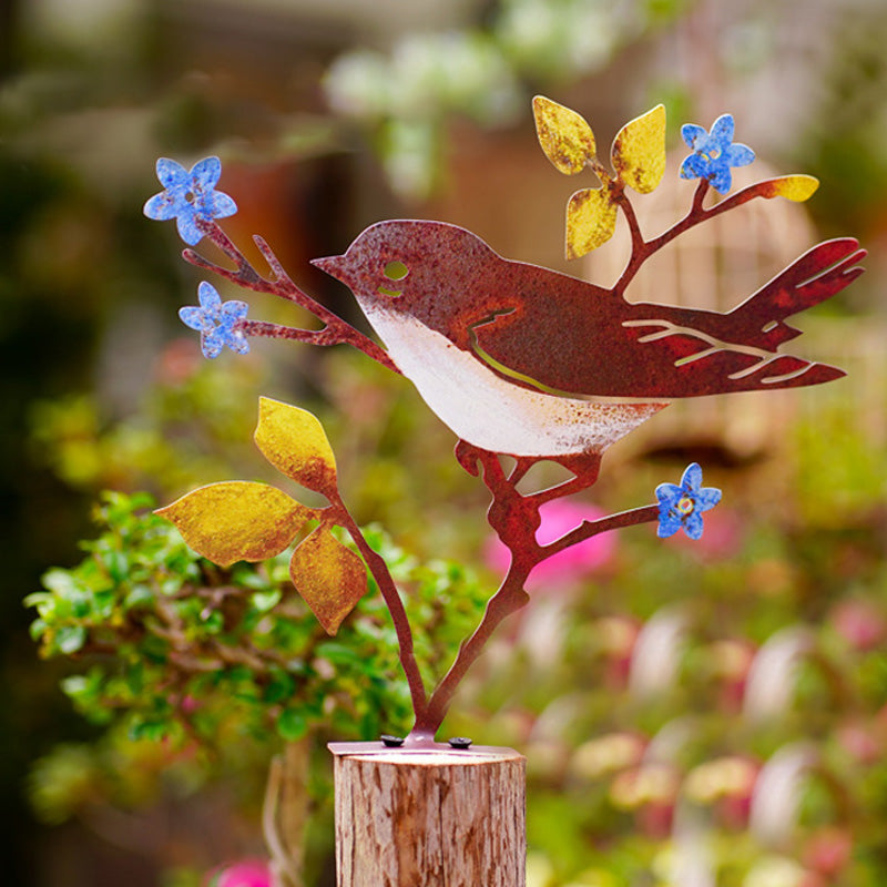 Wrought Iron Bird Silhouette Ornaments