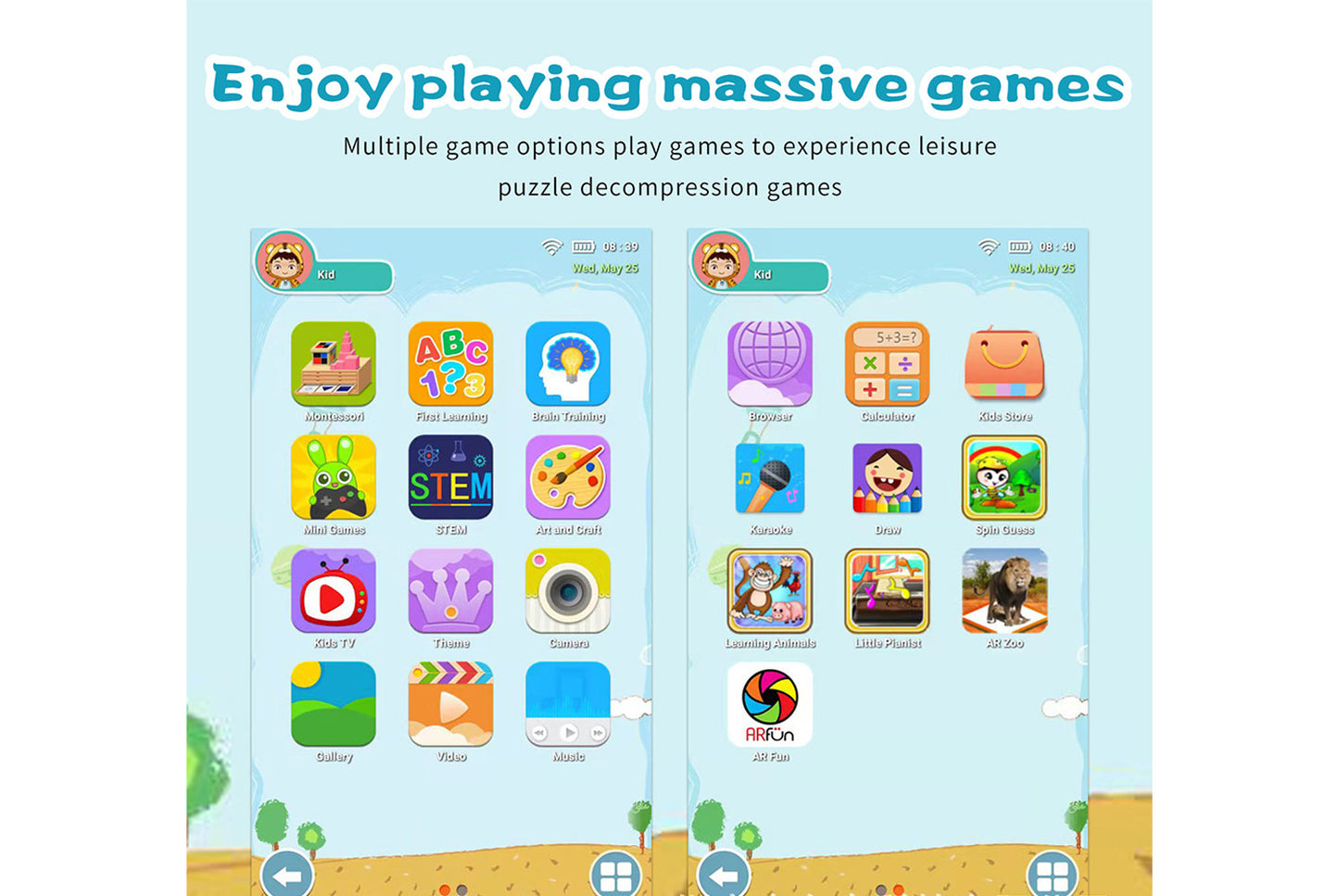 7-inch Kids' Tablet with Android 7.1, Shock-Resistant and Anti-Explosion Design