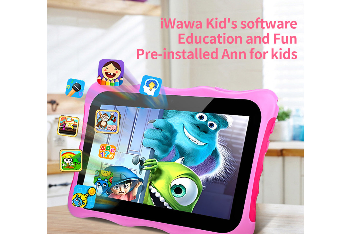 7-inch Kids Tablet with 1+16GB RAM, Two Colors Available