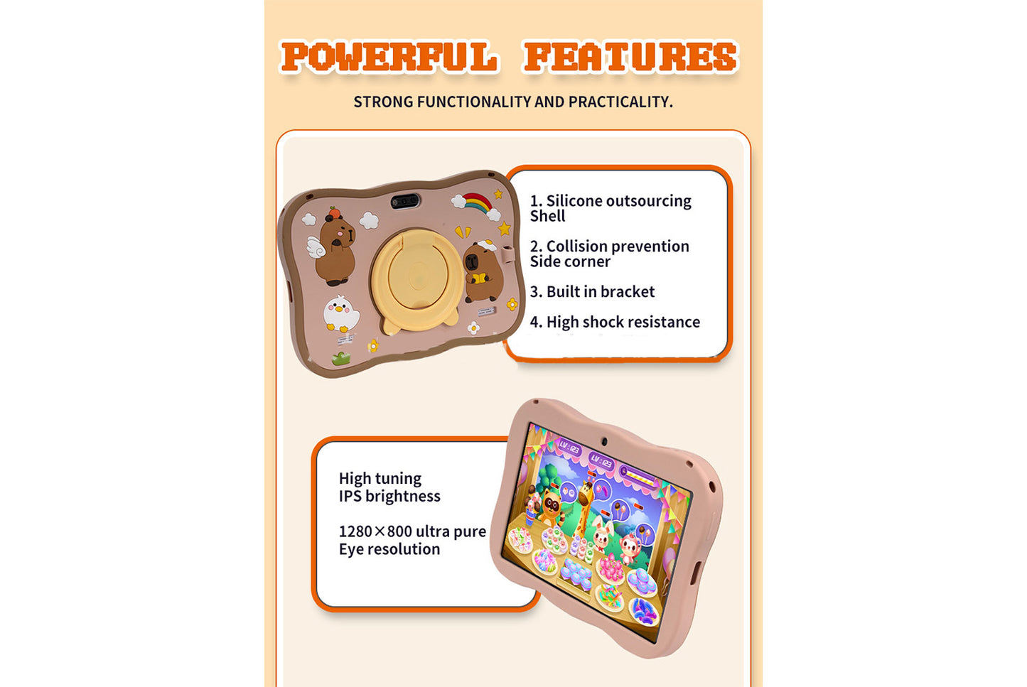 *8-inch Shockproof Children's Tablet