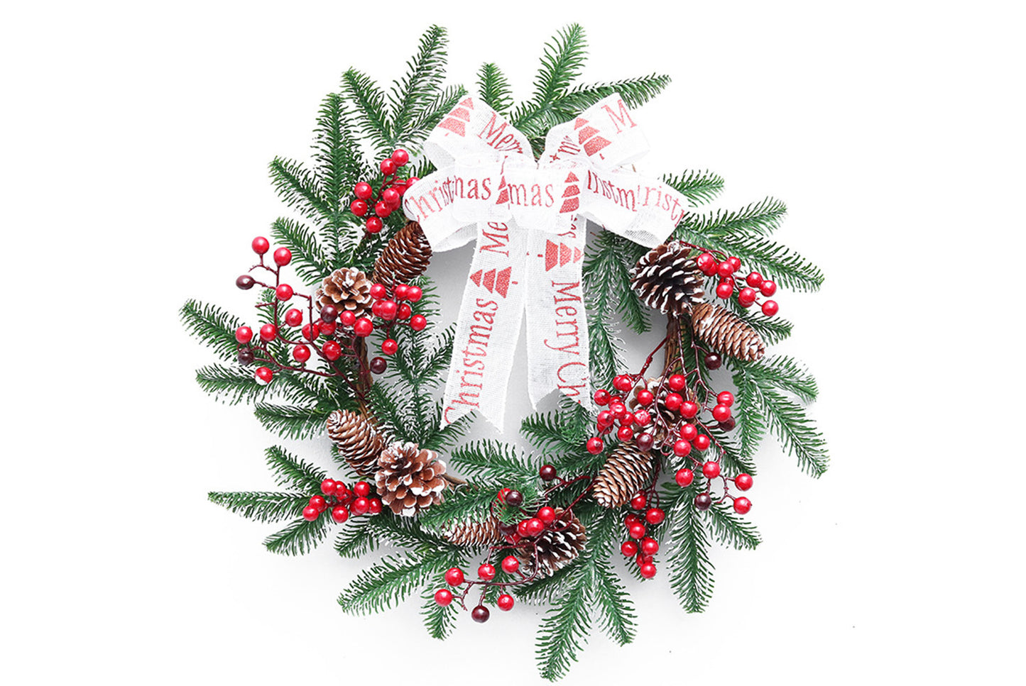 **Snowflake Christmas Tree Garland Rattan Horn Set**