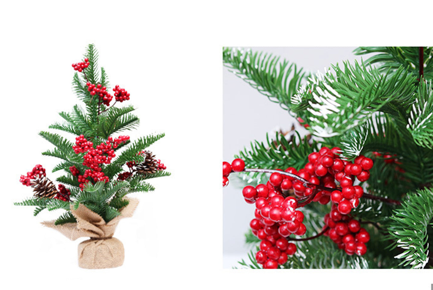 **Snowflake Christmas Tree Garland Rattan Horn Set**