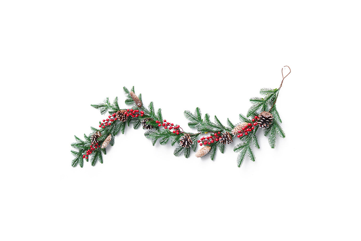 **Snowflake Christmas Tree Garland Rattan Horn Set**