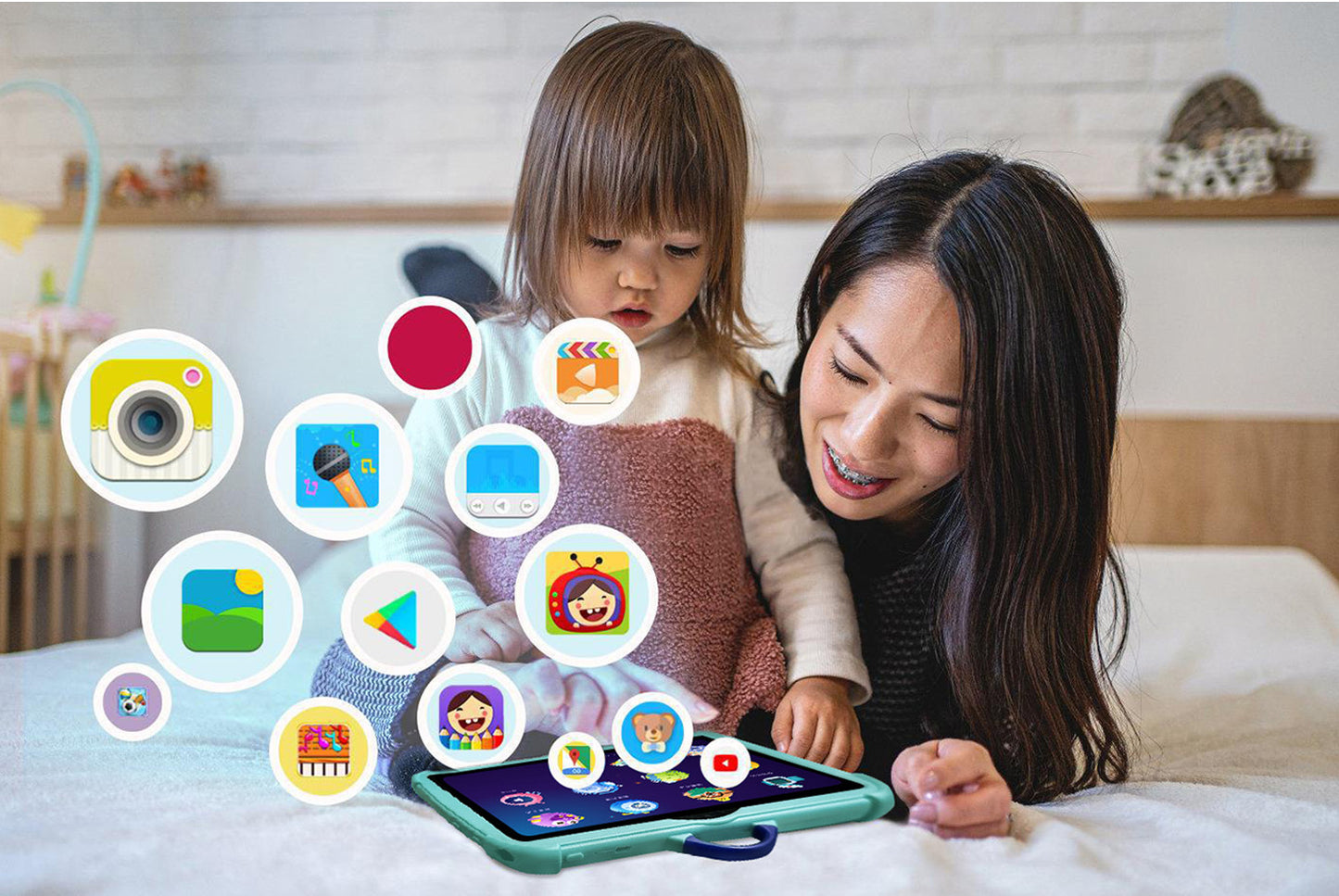 7-inch Kids' Tablet with Android 7.1, Shock-Resistant and Anti-Explosion Design
