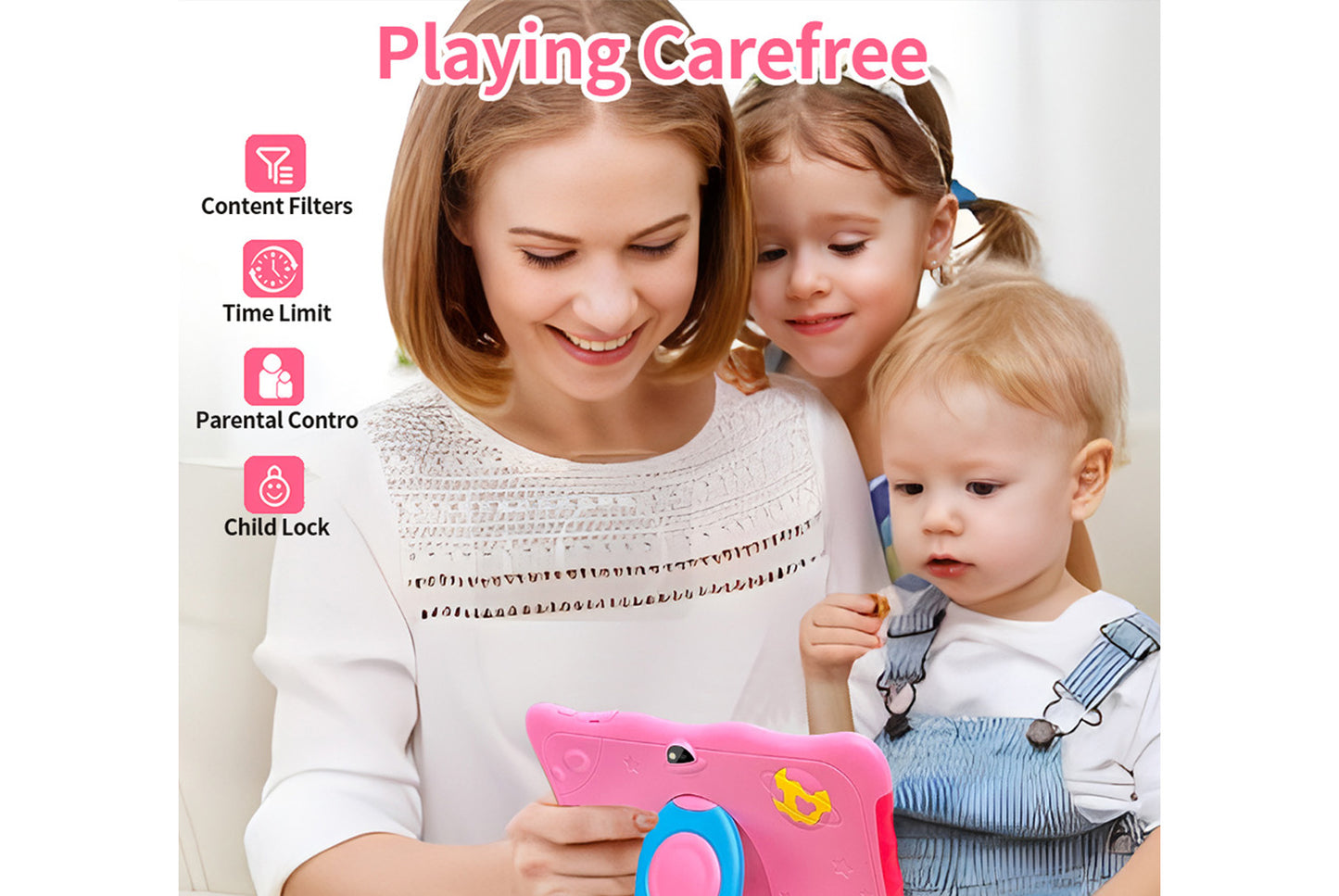 7-inch Kids Tablet with 1+16GB RAM, Two Colors Available
