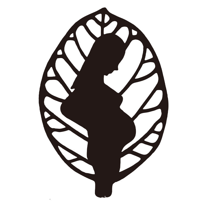 Wrought iron leaf decorations