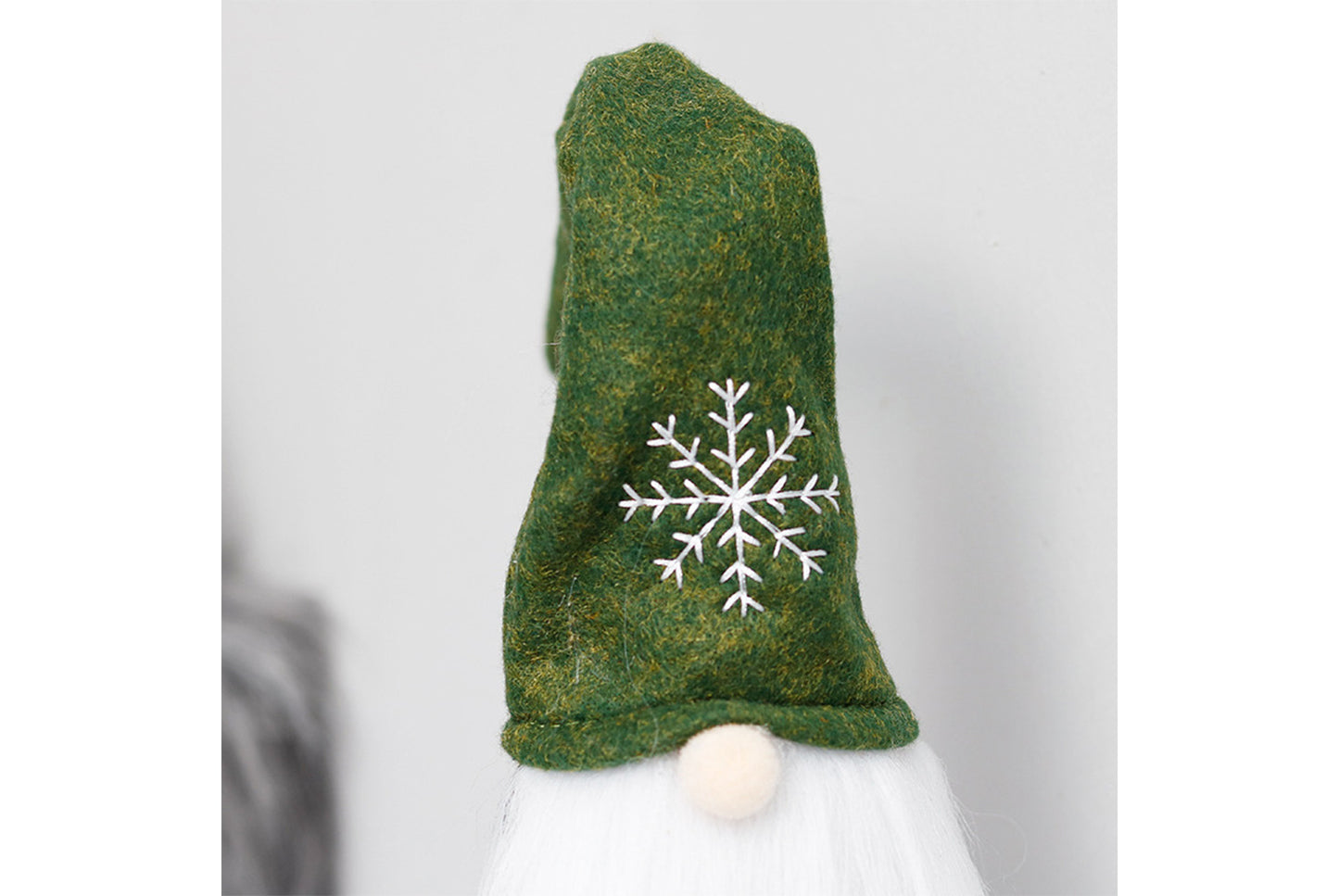 **Nordic Christmas Wine Bottle Cover (Faceless Old Man Snowflake Design)**