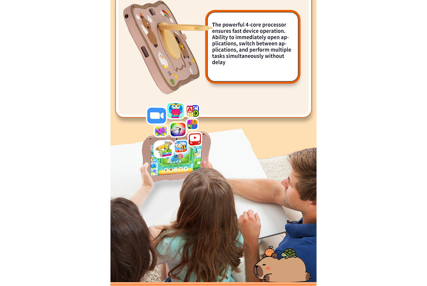 *8-inch Shockproof Children's Tablet