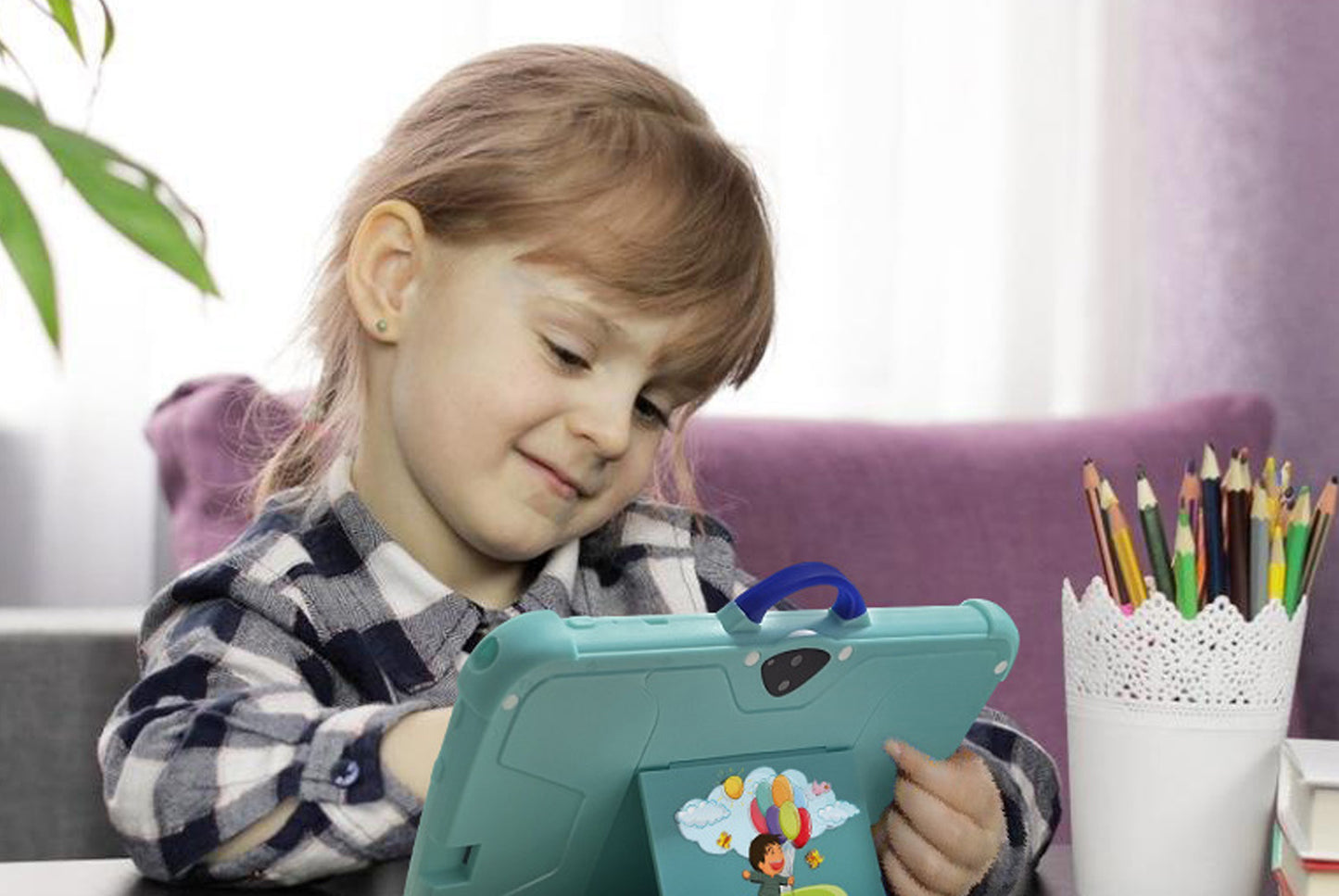 7-inch Kids' Tablet with Android 7.1, Shock-Resistant and Anti-Explosion Design