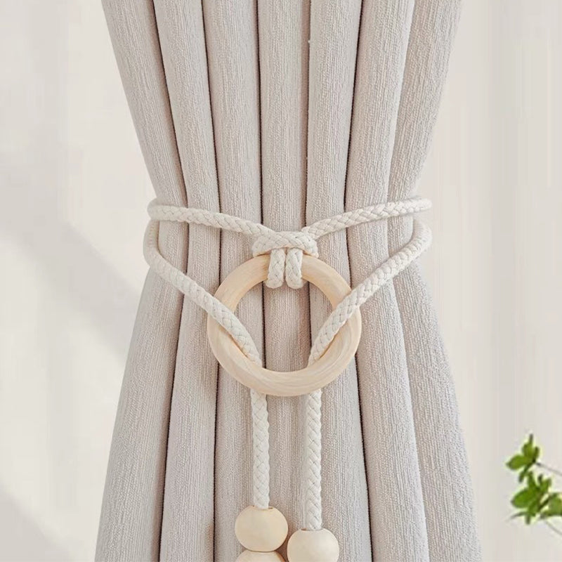 Punch-free curtain tie