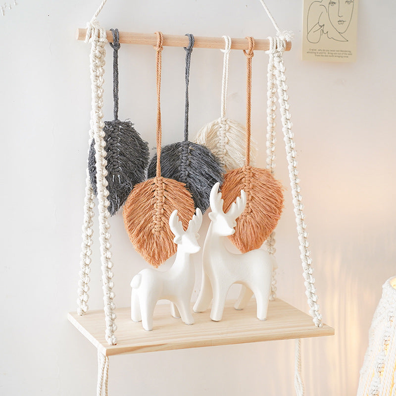 Cotton rope woven tapestry