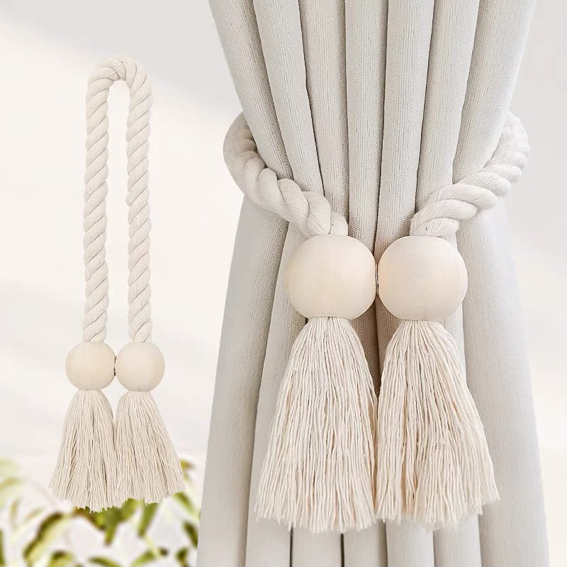 Log Magnetic Buckle Tassel Tie Cord