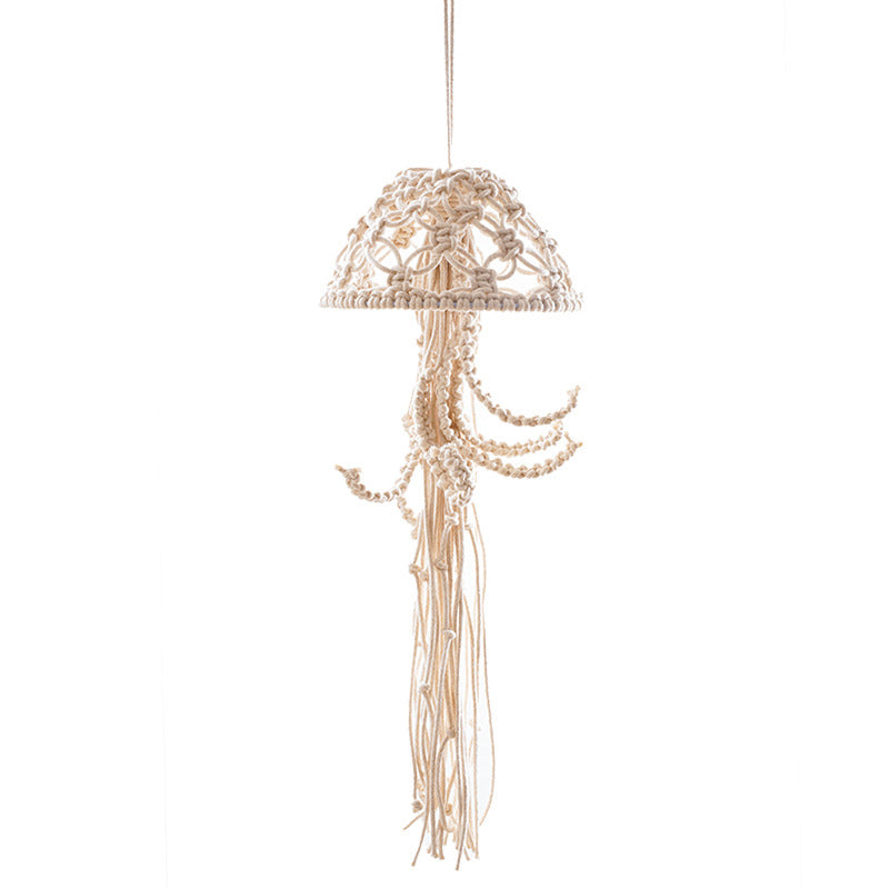 Handmade cotton rope woven jellyfish pendant