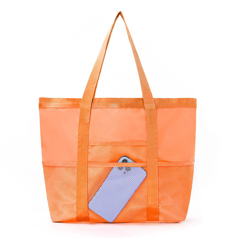 Foldable mesh beach bag