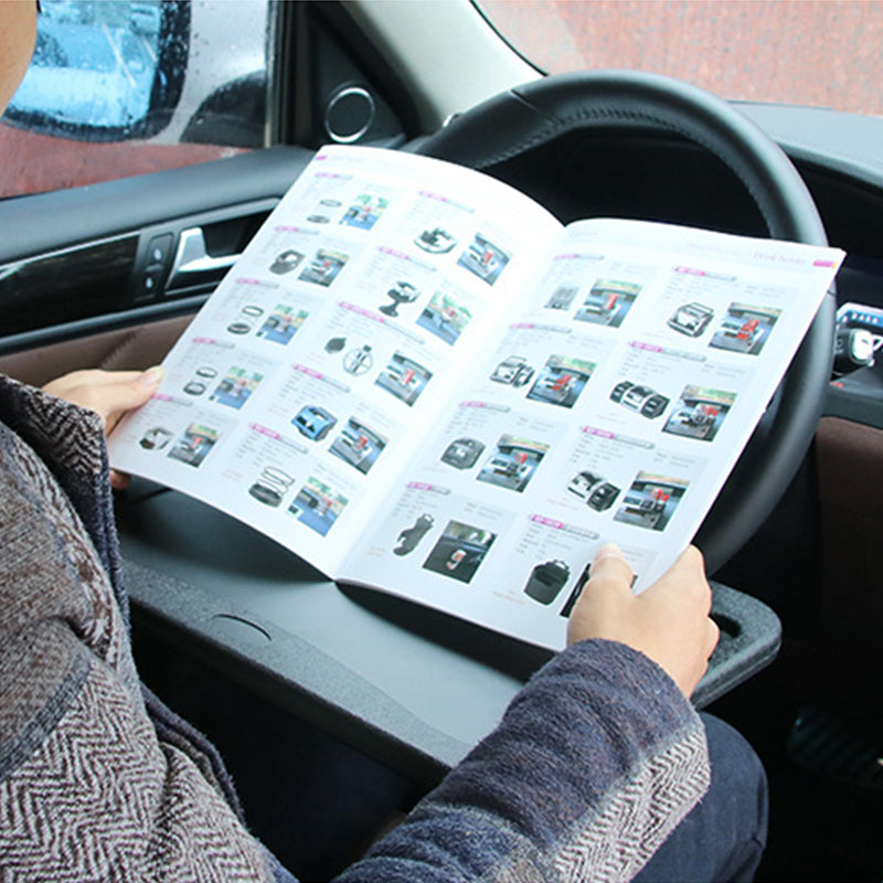 Car steering wheel table