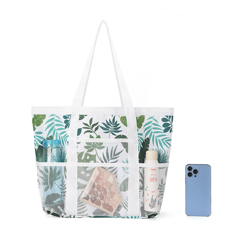 Hollow mesh beach bag