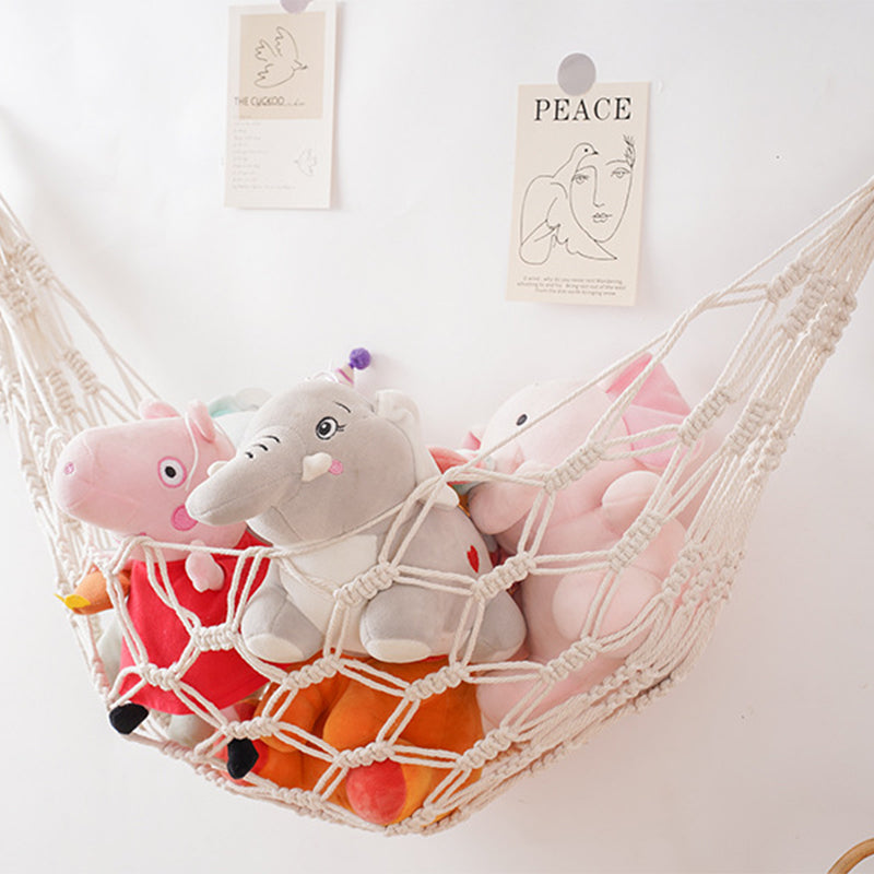 Hand-woven toy net bag