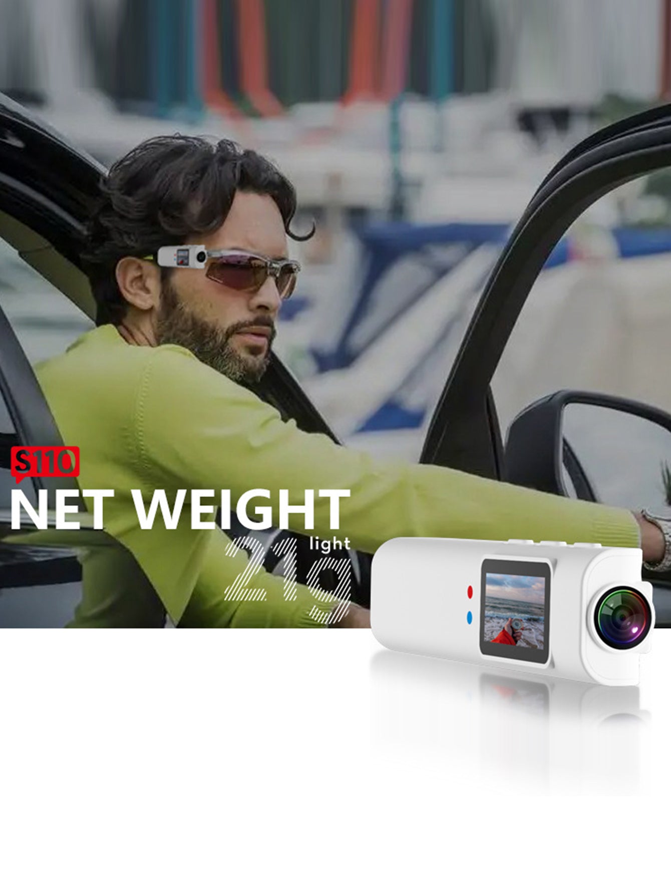 Glasses Sports Camera 1080P HD
