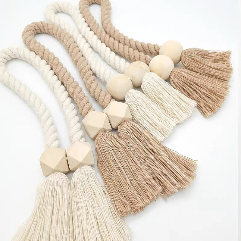 Log Magnetic Buckle Tassel Tie Cord