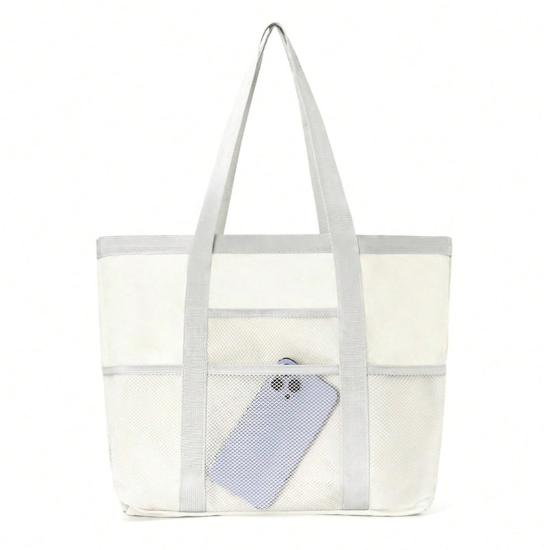 Foldable mesh beach bag