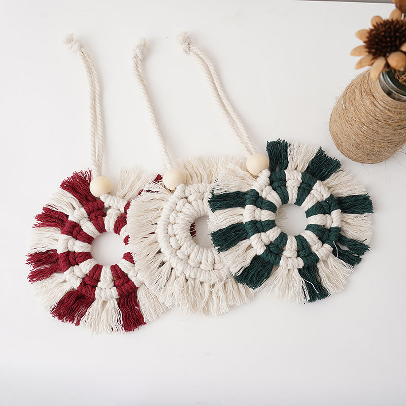 Hand-woven Bohemian ornaments