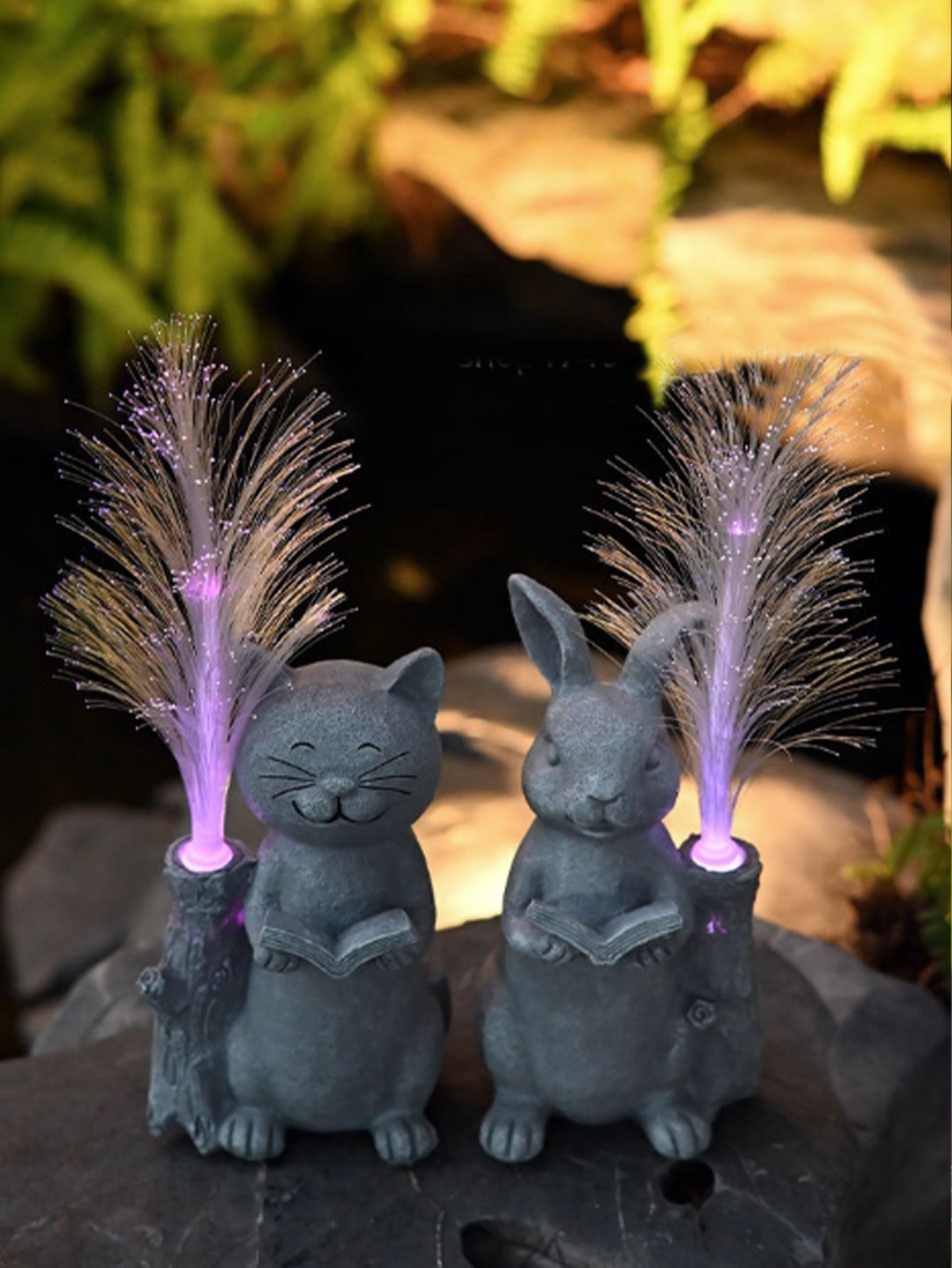 Outdoor Garden Solar Fiber Optic Animal Ornaments