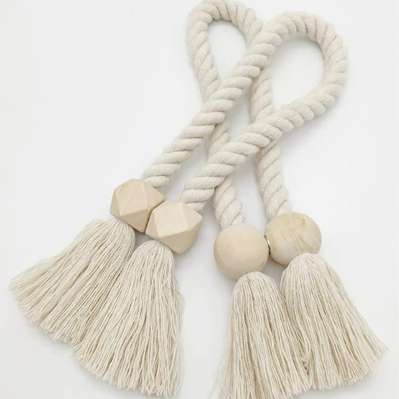 Log Magnetic Buckle Tassel Tie Cord
