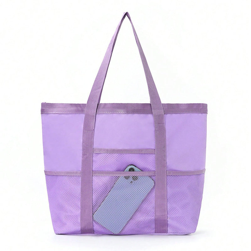 Foldable mesh beach bag