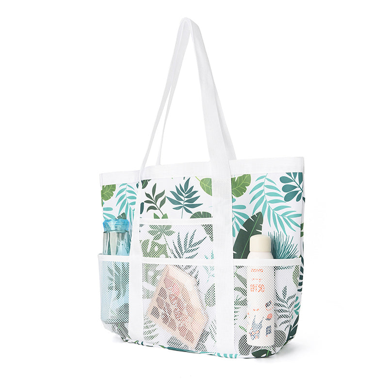 Hollow mesh beach bag