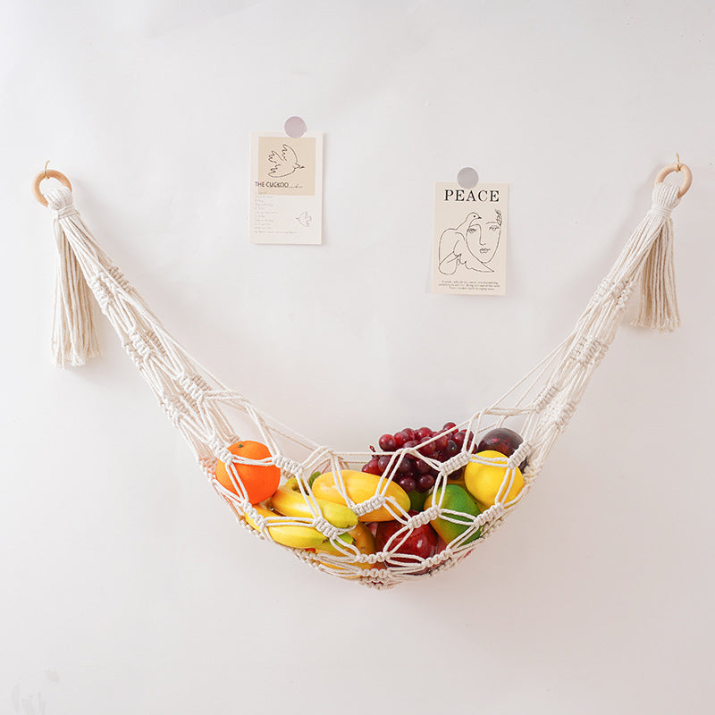 Hand-woven toy net bag