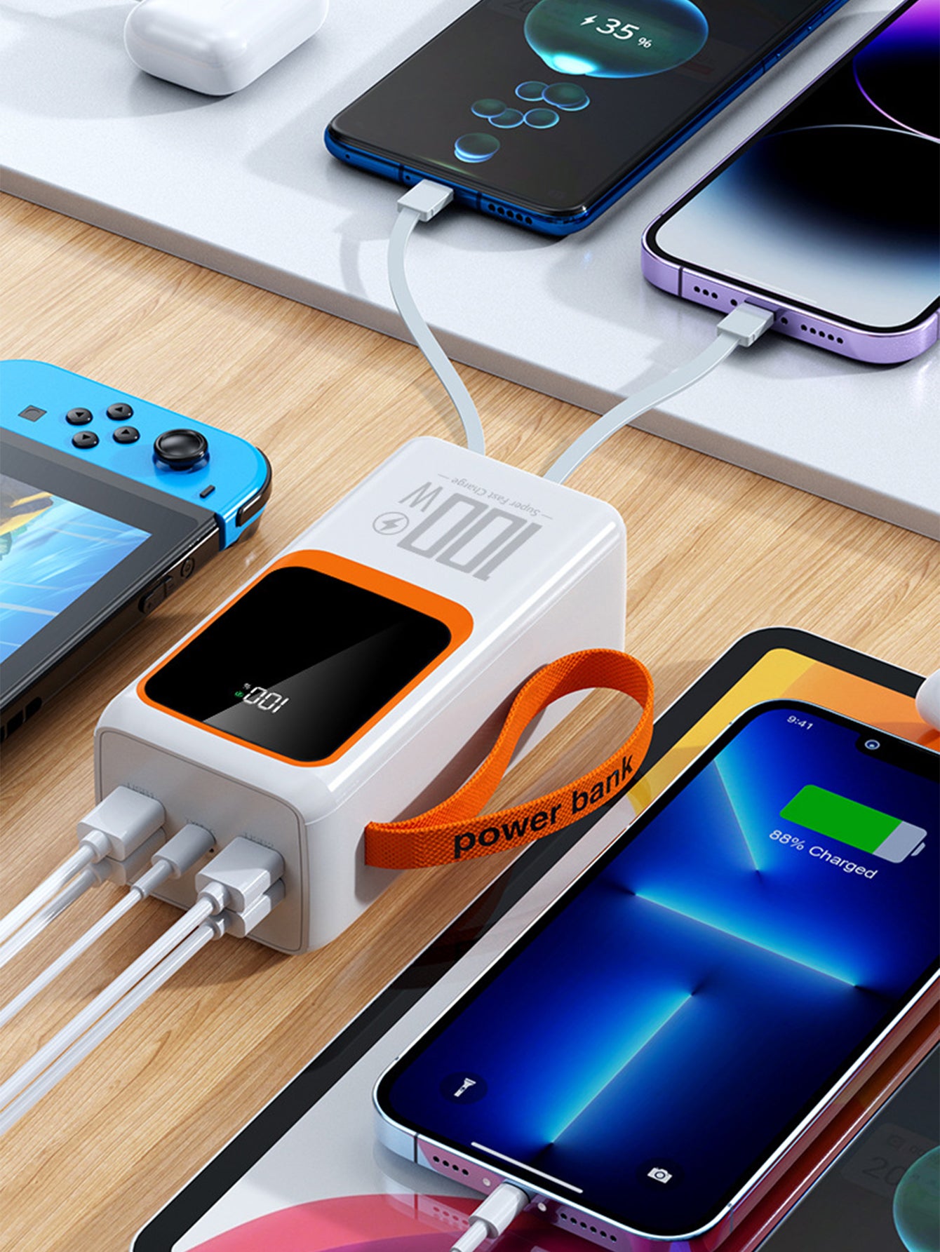 100W Super Fast Charging Power Bank