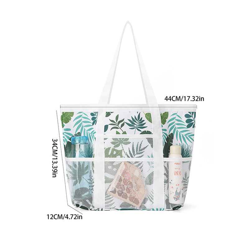 Hollow mesh beach bag