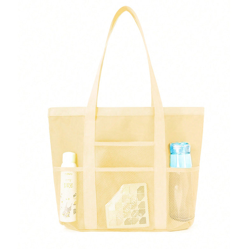 Foldable mesh beach bag