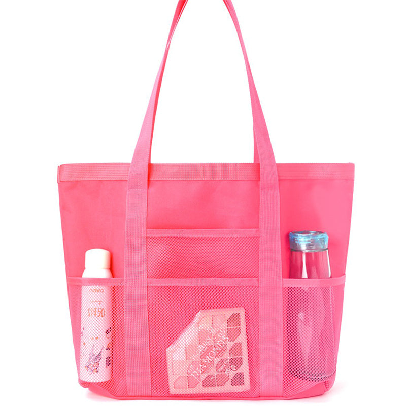 Foldable mesh beach bag