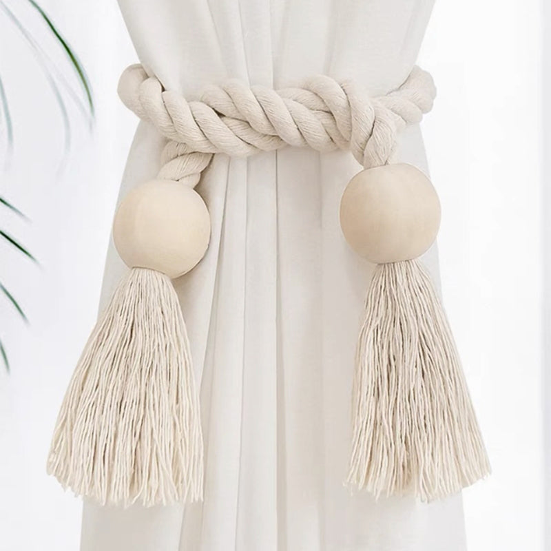 Log Magnetic Buckle Tassel Tie Cord