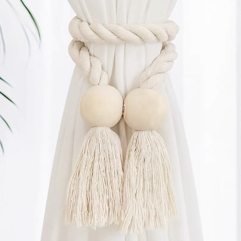 Log Magnetic Buckle Tassel Tie Cord