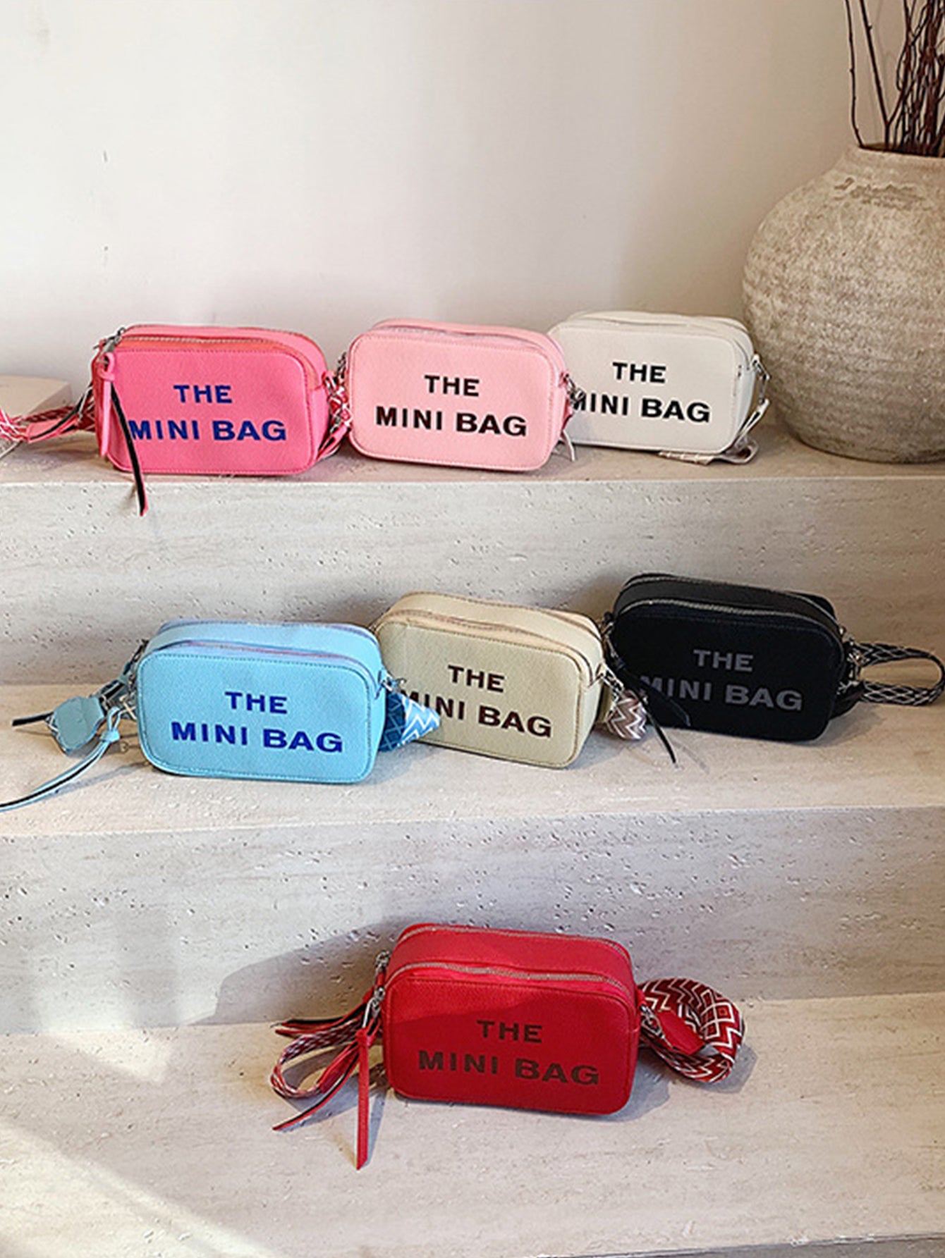 Fashionable and versatile letter small square bag