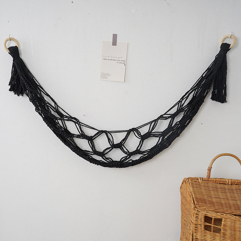Hand-woven toy net bag