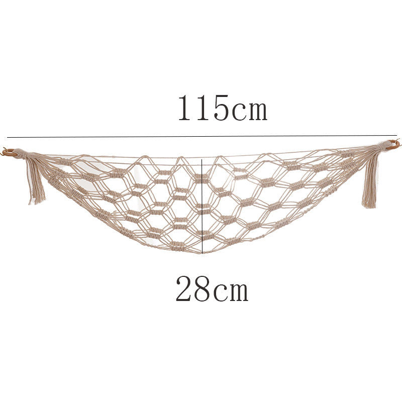 Hand-woven toy net bag