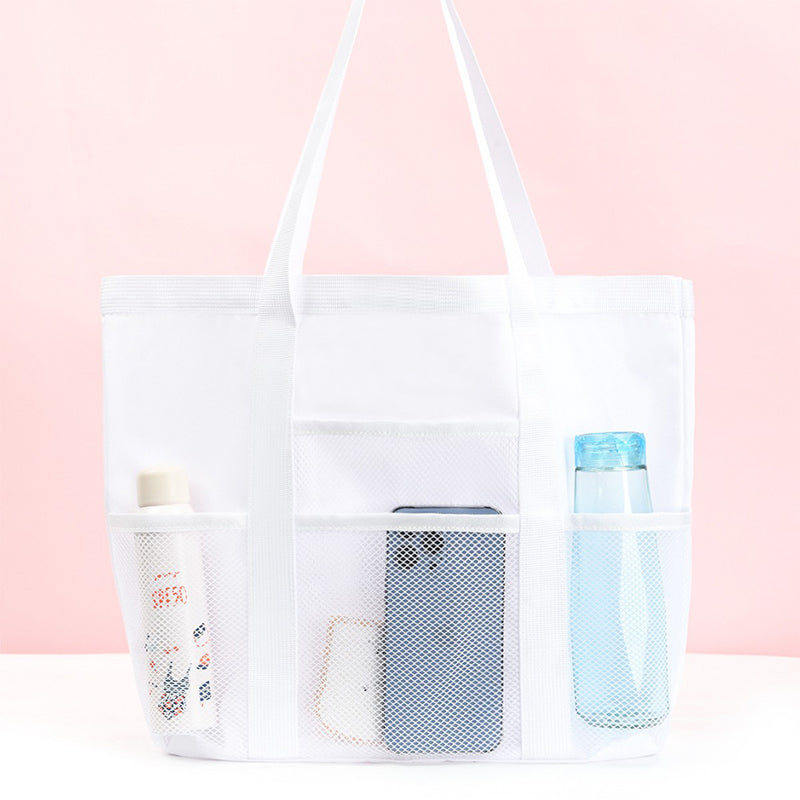 Foldable mesh beach bag