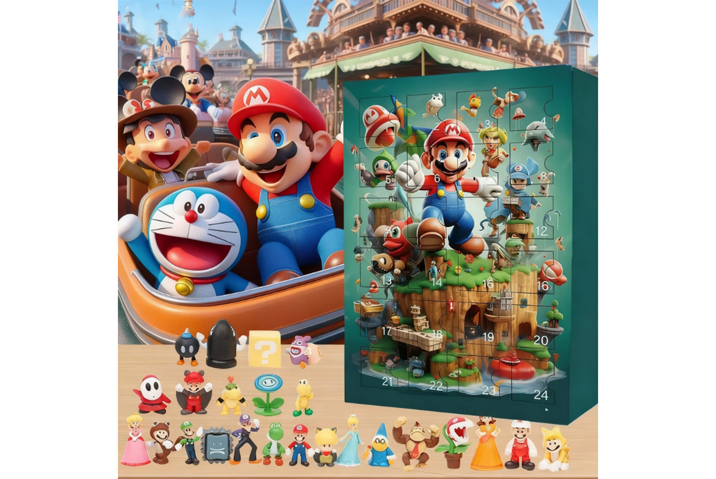 **Mario Christmas Advent Calendar Blind Box Set of 24**