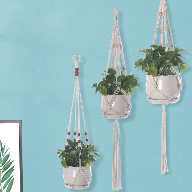 Cotton rope flower pot net hanging basket