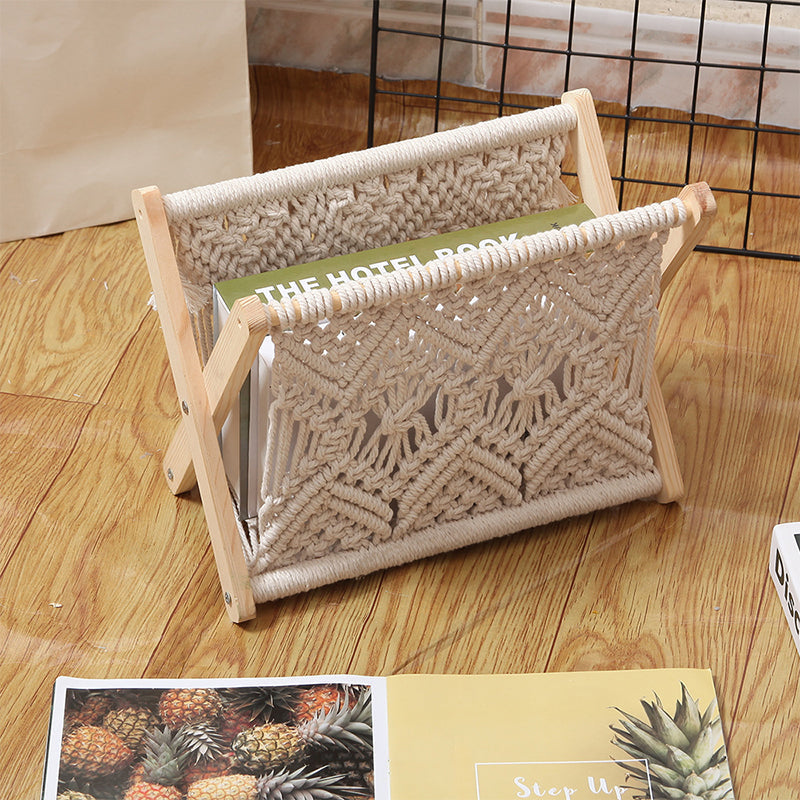 Cotton rope woven storage rack