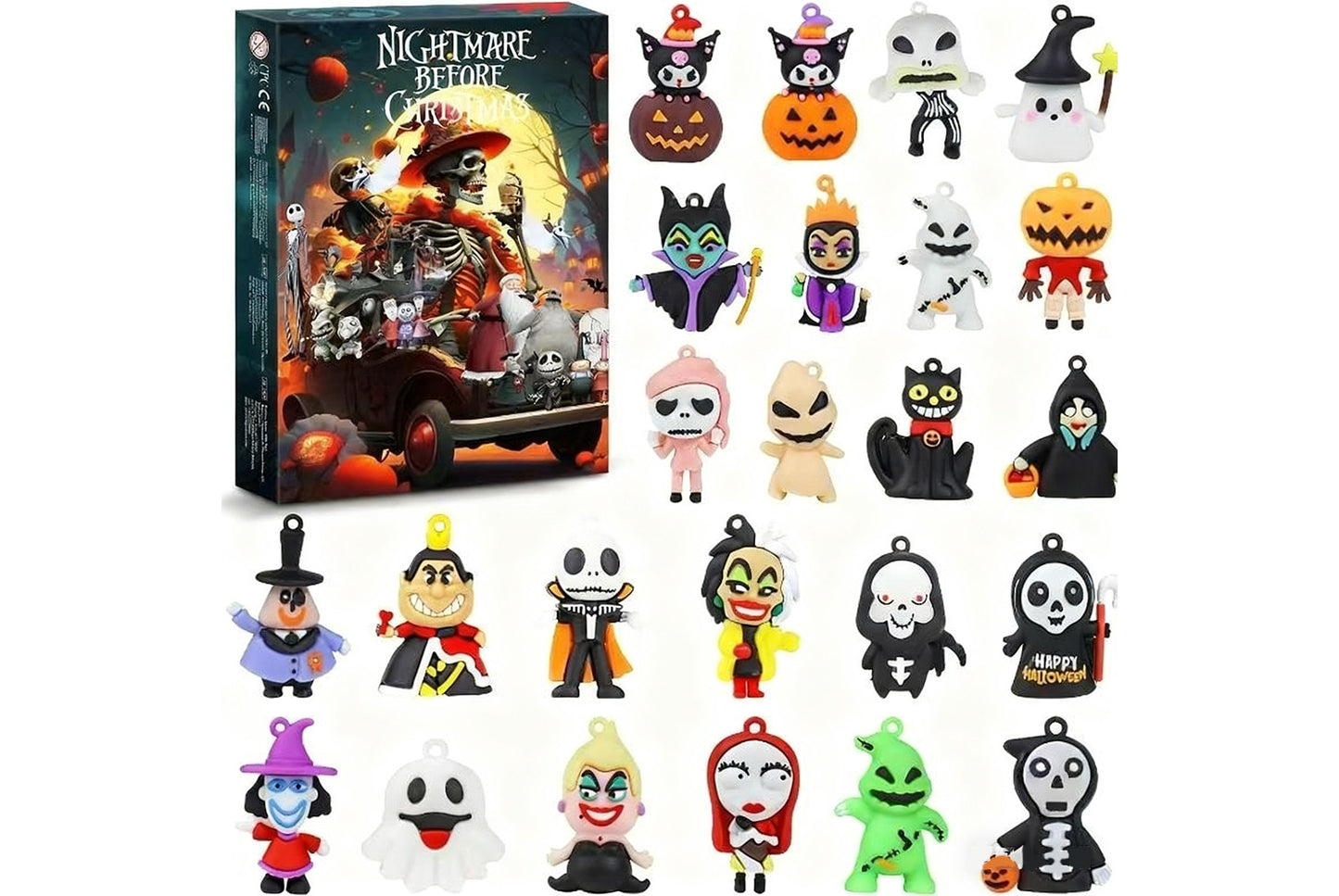 **Halloween Ghost Calendar Blind Box 24-Piece Set**