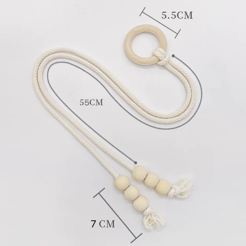 Punch-free curtain tie
