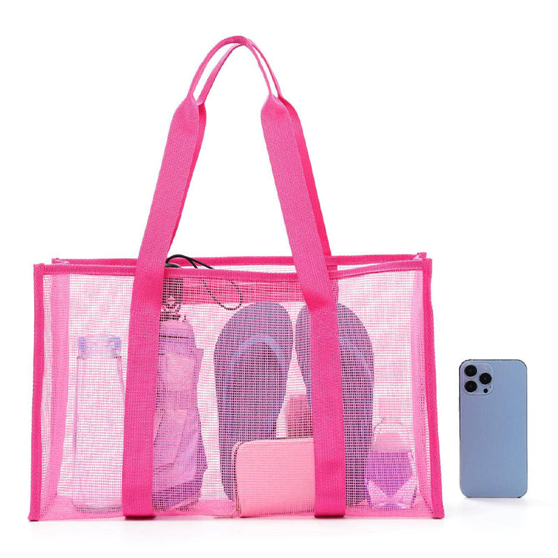 Minimalist mesh beach bag