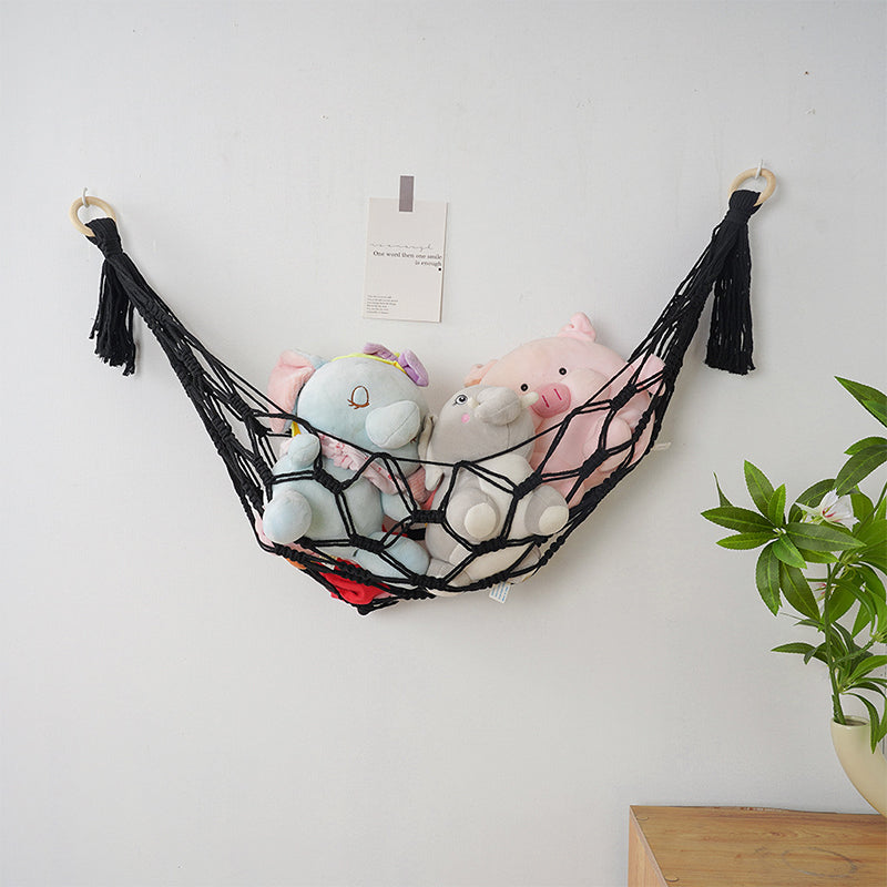 Hand-woven toy net bag